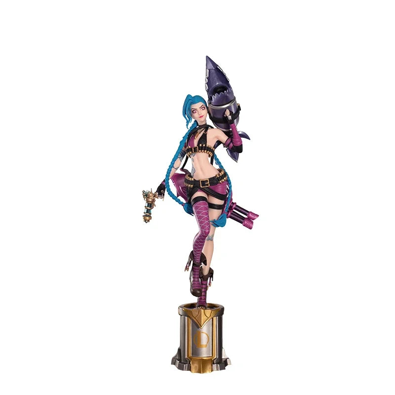22cm League Of Legends Anime Figurine Luxanna Crownguard Lux Kaisa Jinx Action Figure Tiktok Hot Chrismas Gifts Cool