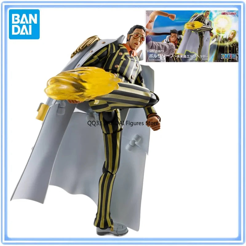 Bandai Original S.H.Figuarts One Piece Borsalino FUTURE ISLAND EGGHEAD Anime Actionfigur Modell Desktop-Ornamente Geschenke