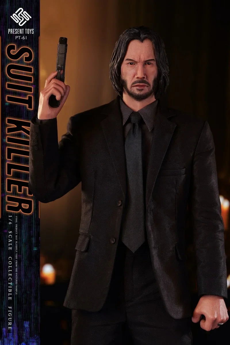 In Stock PRESENT TOYS 1/6 PT-sp61 John Wick Suit Killer Action Figure Collectable Model Figurine Surprise Birthday Toy Gift