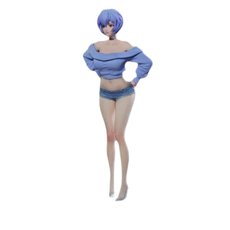 Schoolgirl Rei Ayanami Premium Version 26CM Limited Edition Anime Series GK Figure Statue Collectible Toy
