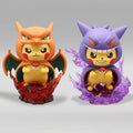 12cm Pokemon Figure Pikachu Cos Gengar Charizard Model Doll Collectible Toy Gifts Cartoon Kawaii Figurine Statue Anime Figures