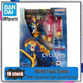 IN STOCK Original BANDAI S.H.Figuarts X-men Cyclops GAMERVERSE Action Figures Toy Collection PVC Models Anime Figure Joint Doll