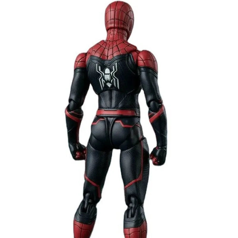 SHF Avengers Spider Man Mobile Handheld Model Action Figure Upgrade Battle Dress Version Collectible Toy for Fans