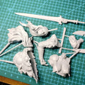 1/10 Woman Pirates Bust Resin Model Kit Unpainted Unassembled Girl Garage Kits DIY Self-assembly Coloring Figurines