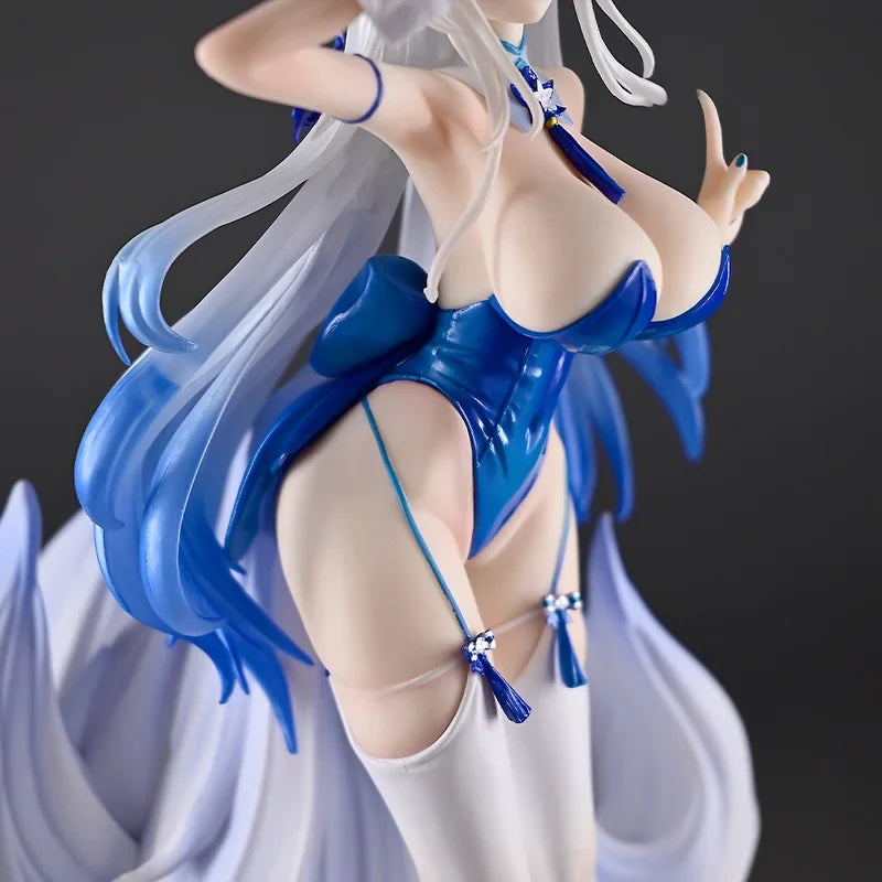 Anime Figures Azur Lane Gk Shinano Beautiful Girl Ornament Bunny Girl Trendy Toys Desktop Children Doll Model Gift Collectibles