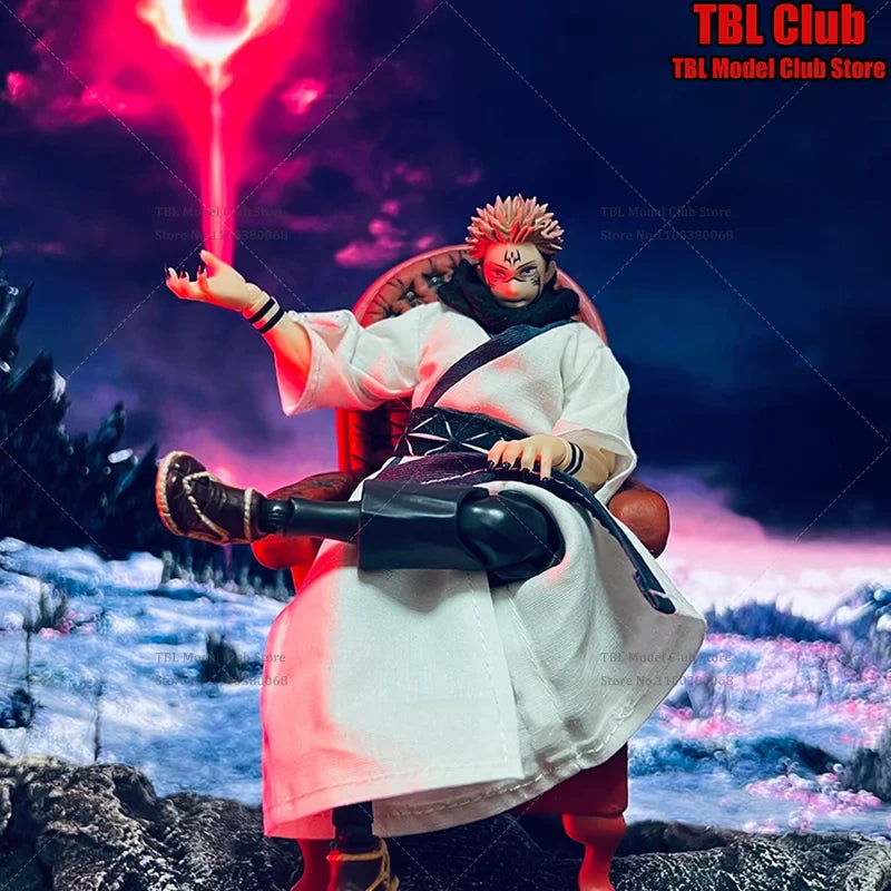 1/12 Scale Male Clothes Jujutsu Kaisen Ryomen Sukuna kimono Sets Japanese Anime For SHF 6-inch Action Figure Soldier Scene
