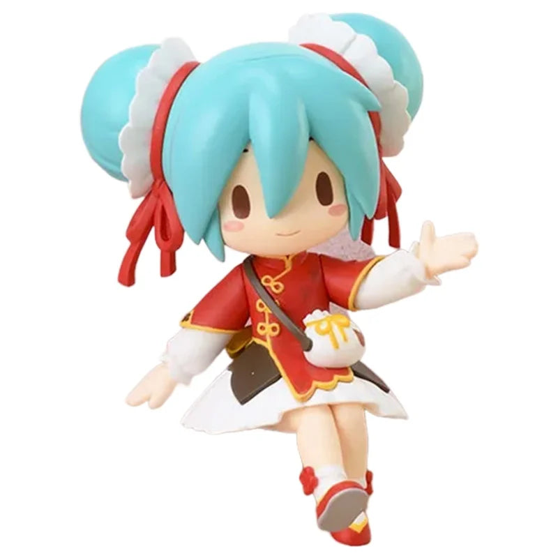 Original Sega Hatsune Miku Action Figure Decoration Collection Kawaii Q Version Trendy Fashion Creative Desktop Xmas Gift Toys