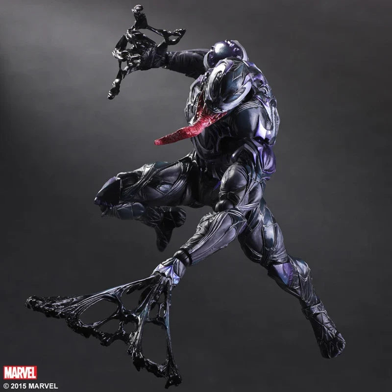 Play Arts Venom Action Figure PA Marvel Collection Doll Toys Amazing Spiderman Model