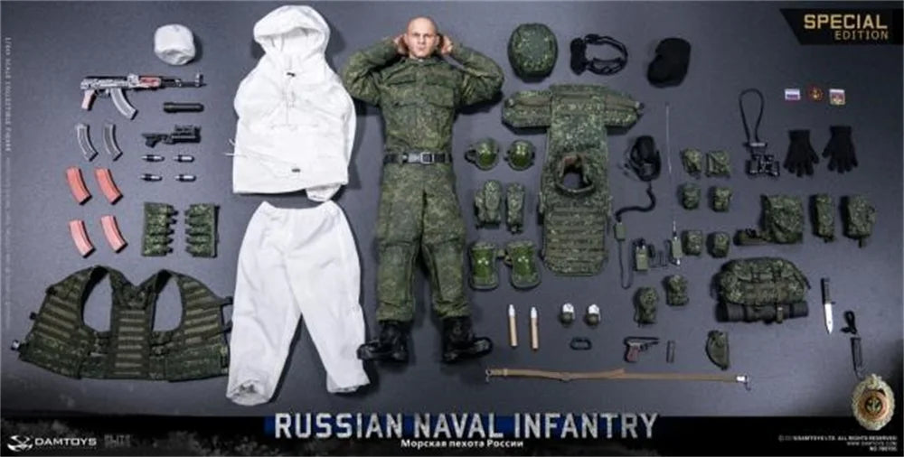 DAMTOYS 1/6 DAM 78070S Russische Actionfigur Soldat Vollständiges Set Figuren für Fansammlung