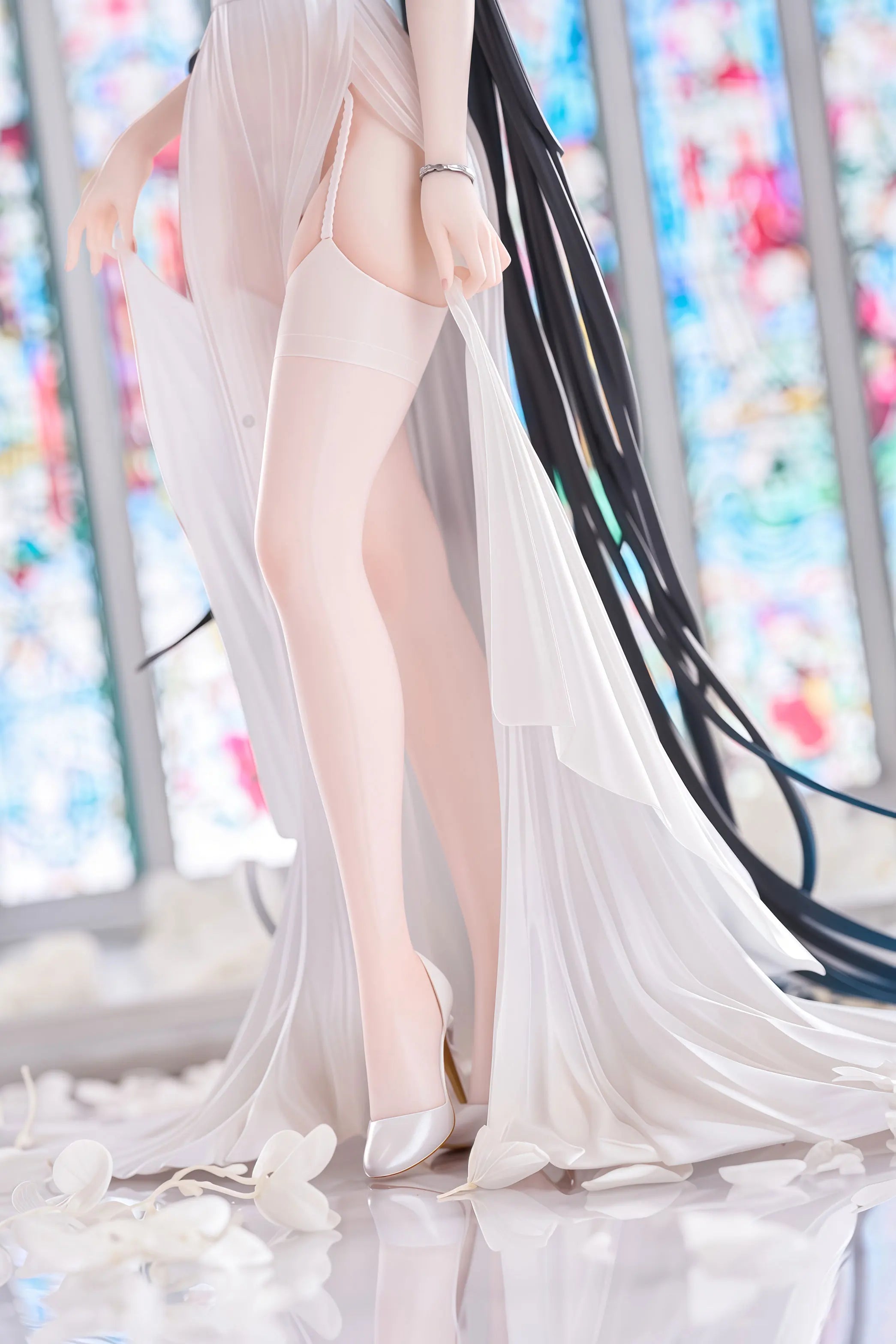 Azur Lane Formal Dress Houraisan Figure Two Dimensional Peripheral Beautiful Girl Anime Model Toy Desktop Decoration Gift