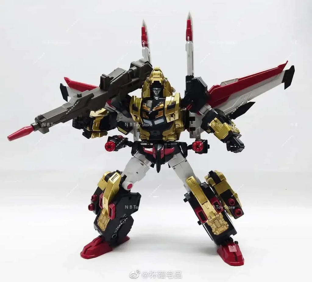 Action Character Transformation Toy Planet X PX-C03, PXC03, IDW, Lion King, Short Wings, Short Wings, Star Knowledge, Box Robot