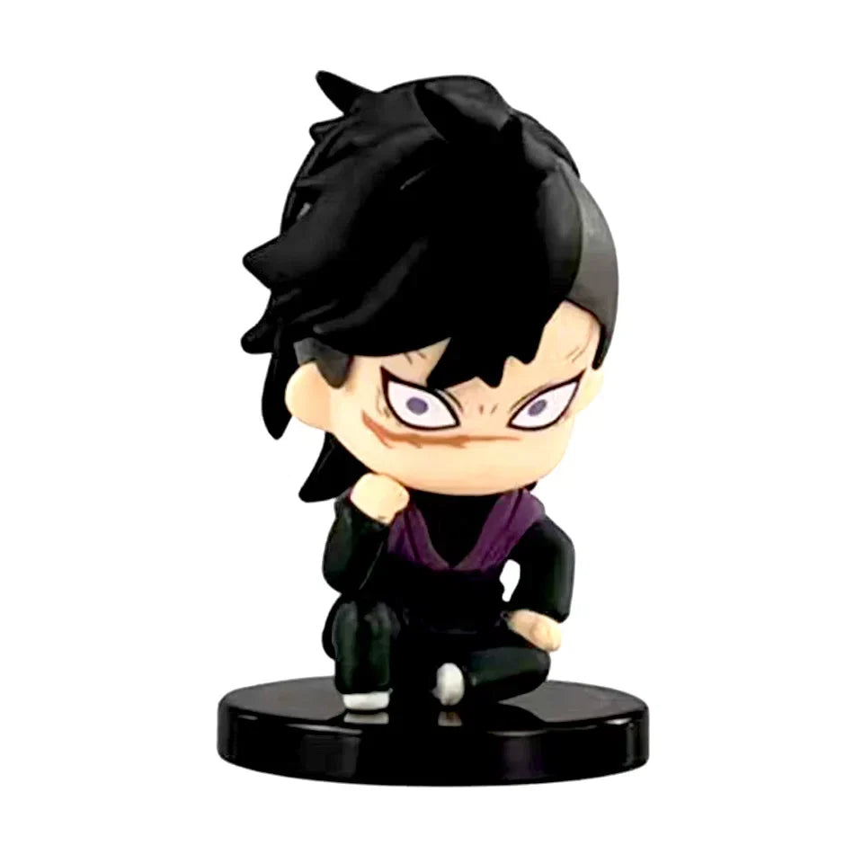 2025 Demon Slayer Q Version Figure Toy  Kimetsu No Yaiba - Sitting Tanjiro Inosuke Zenroz PVC Model Doll Anime Collectible Gifts