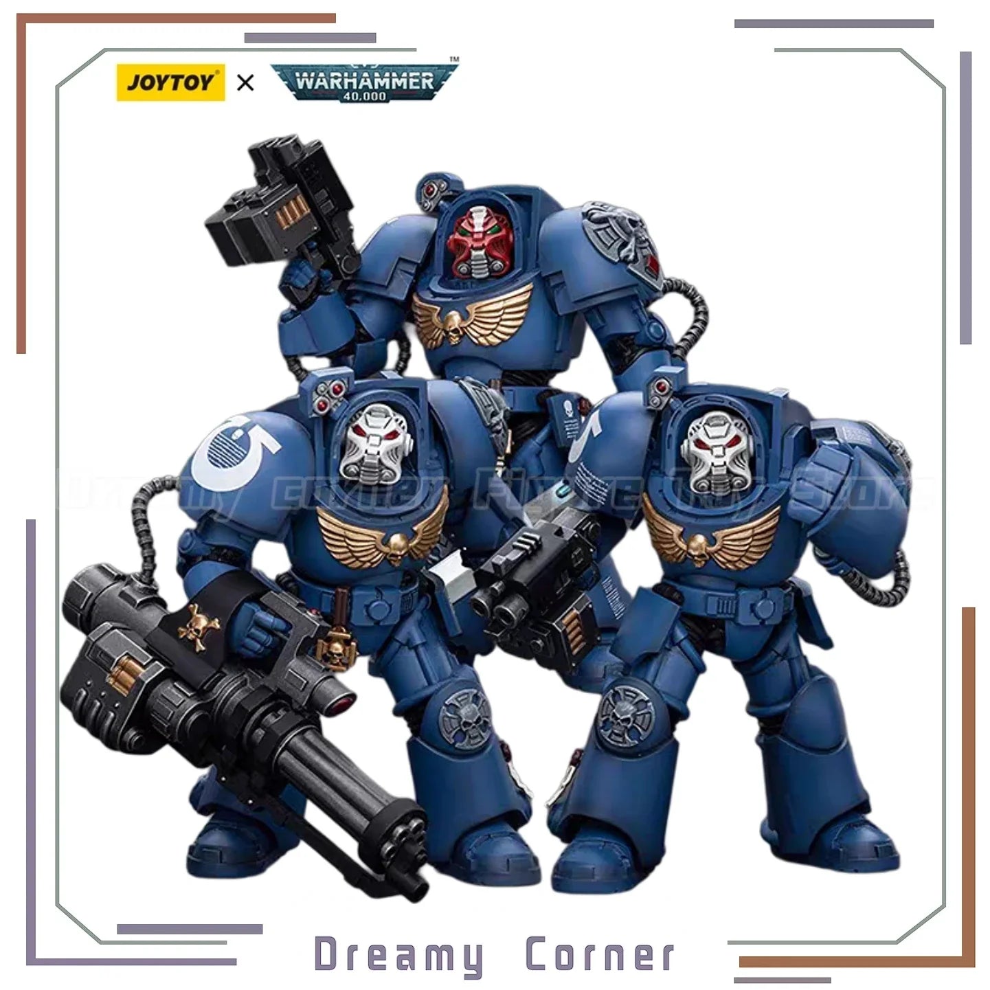 【In stock】JOYTOY Warhammer 40K Ultramarines Terminator Squad 3PCS 1/18 Action Figure Toy Model Gift