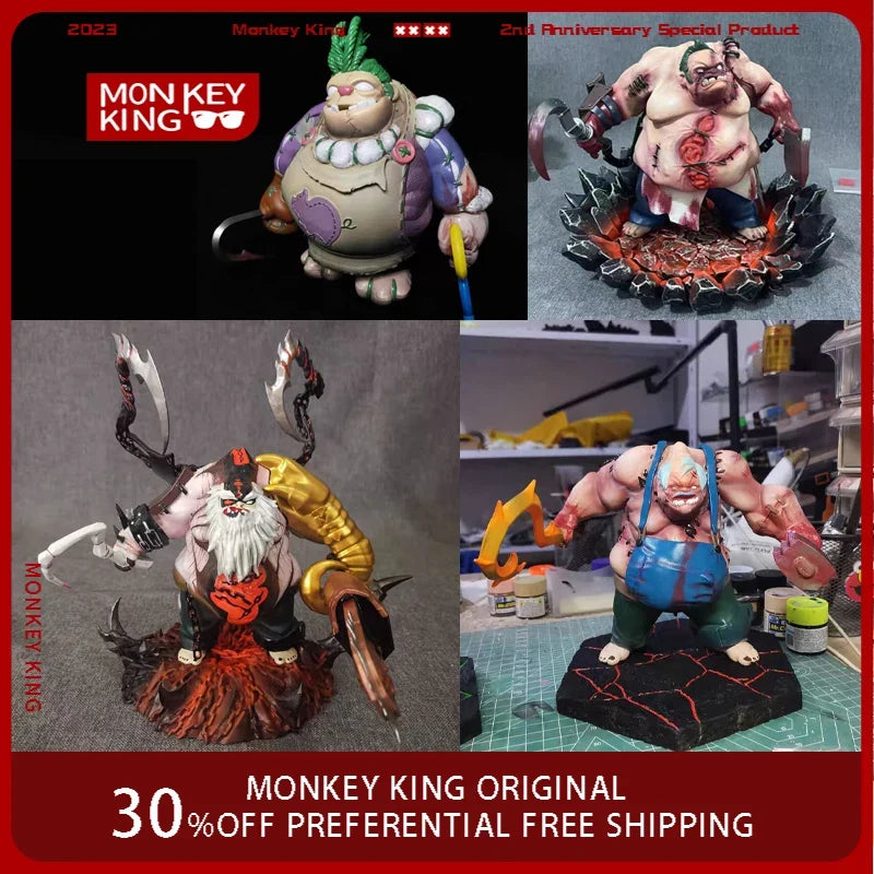 15cm DOTA2 Figure Pudge Handmade Customization Anime Collectible Model Resin Desktop Decorations Holiday Gifts Children Toy