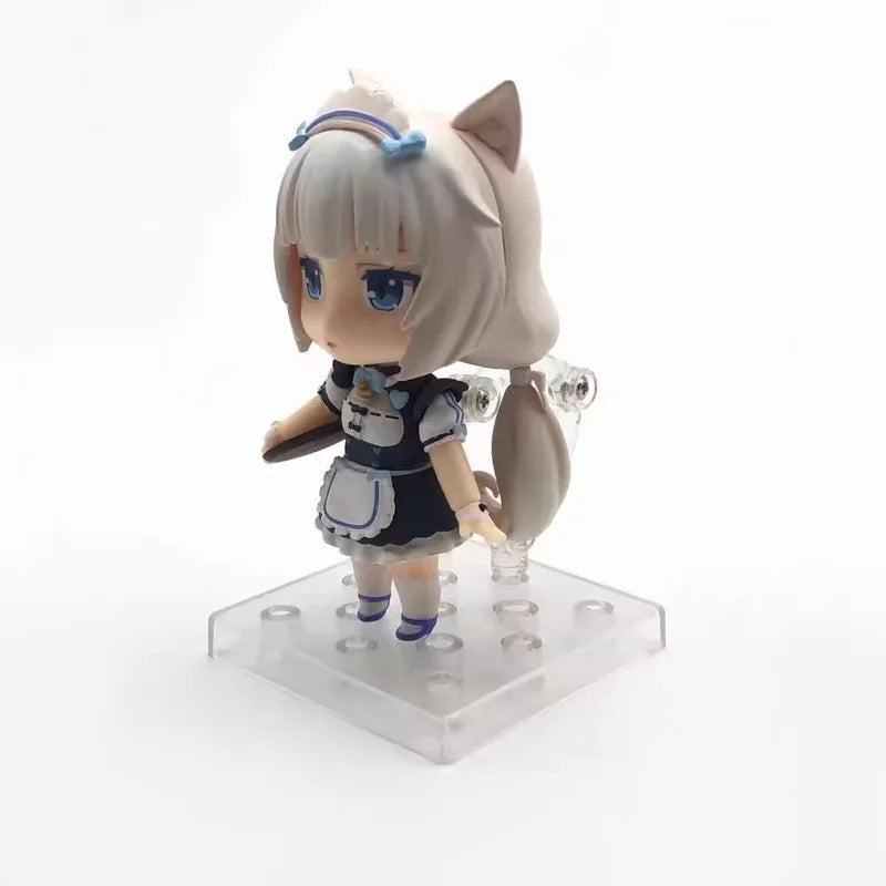 Chibi Figure Nekopara Vanilla Chocola - Exchangeable Face Desktop Decor Anime Collectible Gift for Boys