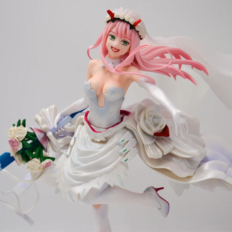 28cm DARLING in the FRANXX Zero Two 02 Sexy Anime Girl Figure Zero Two For My Darling Wedding Action Figure Collectible Doll Toy