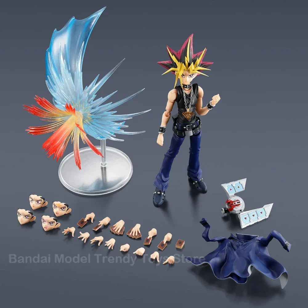 In Stock BANDAI S.H.Figuarts Yami Yugi Yu-Gi-Oh! Duel Monsters Pharaoh Atem Action Figure Model Original Toys Gifts Collecting