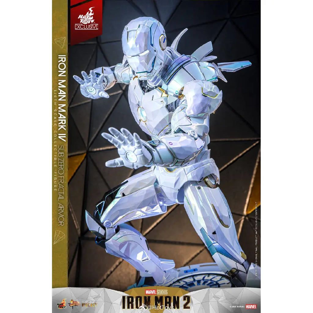 [In Stock] HotToys HT MMS830D74 "Iron Man 2" #Iron Man Mark4 (Polar Geometry Edition) Movable Soldier Suit Figure Toy Collection
