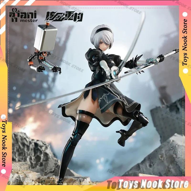 Auf Lager AniMester Nuclear Gold Reconstruction NieR Automata Ver1.1a YoRHa Nr.2 Typ B Actionfigur Anime Modell Sammlerstück Spielzeug