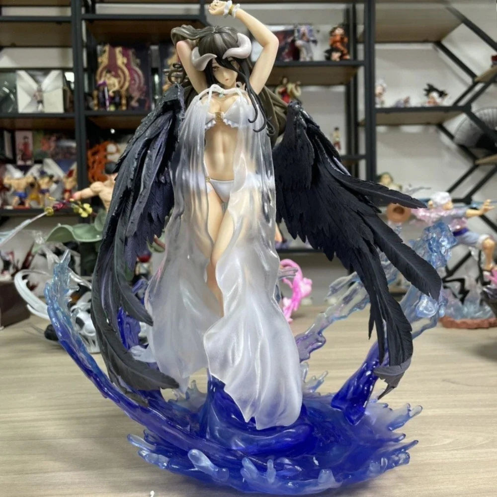 Overlord Albedo Swimsuit Anime Figure 32cm PVC Statue Summer Style Collectible Model Desktop Decoration Perfect Gift for Fans