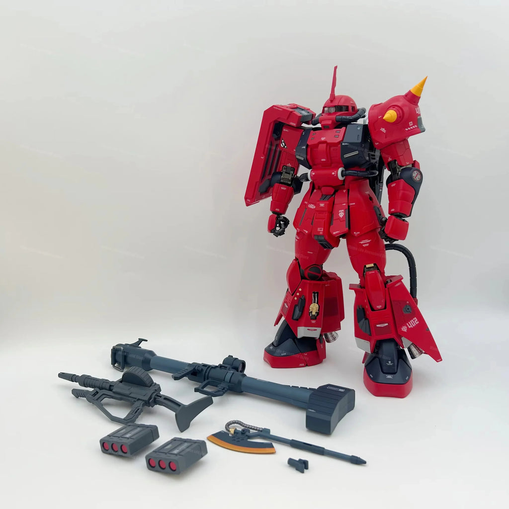 ZG-01 1/60 30CM MS-06R-2 ZakuII Red Blitz Assembly Model Kits Alloy skeleton Finished product Action Figure Robot Plastic Model