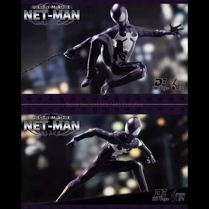 In Stock DBToys X6 Series Spider Man Action Figure Studio 1/12 Scale Red And Black Mobile Version Collectible Toy for Fans