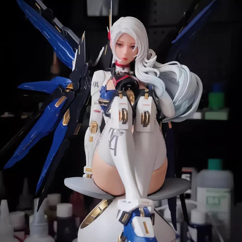 Premium Mecha Girl Mechanical Two-Dimensional Gundam Robot Figure Collectible GK Decoration–Ideal for Anime Toys Enthusiasts