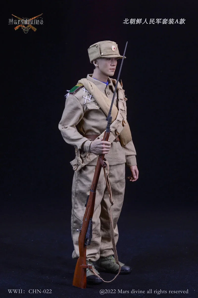 Marsdivine CHN-022 1/6 North Korean People'S Army Combat Uniform Clothes Suit For 12Inch Men Soldier Action Figure Body Toys