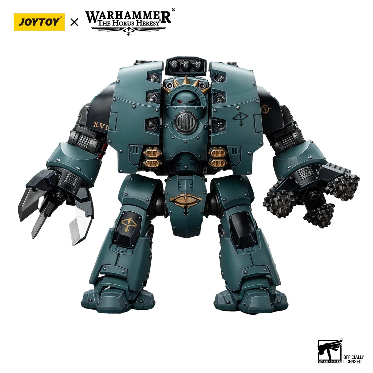 JOYTOY Warhammer 40k 1/18 Action Figures Mecha Anime 28.6cm Sons of Horus Leviathan Dreadnought with Siege Drills
