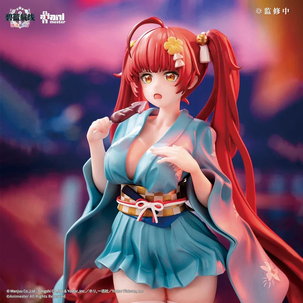 Animester Azur Lane Slow Ahead Honolulu Yukata Anime Figure Collectible PVC Statue For Anime Game Fans Desktop Decoration
