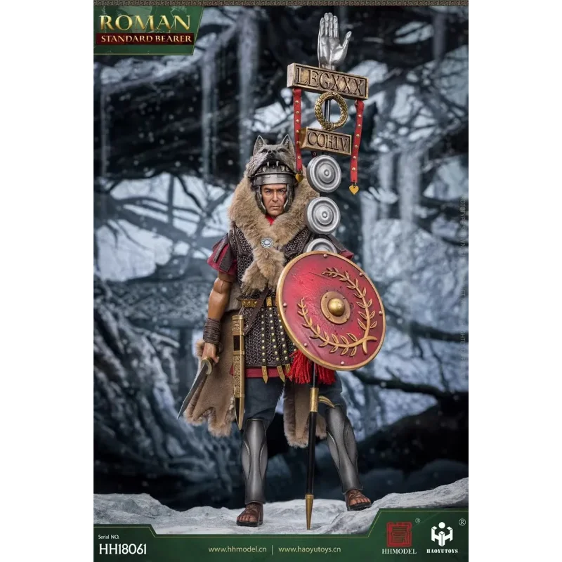 【Spot Goods】HHMODEL & HAOYUTOYS HH18061 1/6 Male Soldier Imperial Legion Rome Flag Bearer Full Set 12'' Action Figure Model