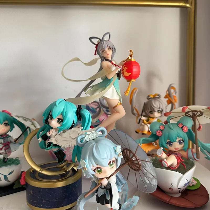 Genuine Original Luo Tianyi Nishang Step Moon Virtual Idol Pvc 1/7 Anime Figure Collectible 24cm Model Cartoon Statuette Gifts
