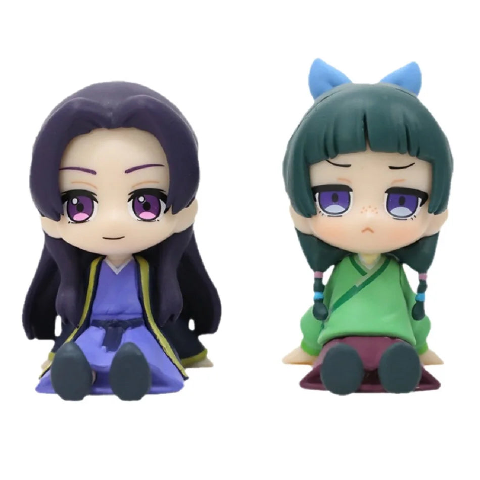 Q Version The Apothecary Diaries Maomao Jinshi Mini Figure Anime Periphery Kawaii Sitting Toys Desktop Car Ornaments Model Gifts