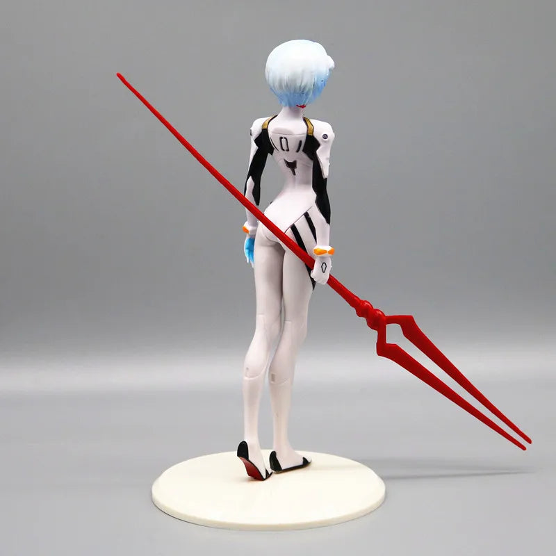 22cm NEON GENESIS EVANGELION Figures Ayanami Rei Action Figure Cake Decorations PVC Model Anime Asuka Makinami Collection Toys