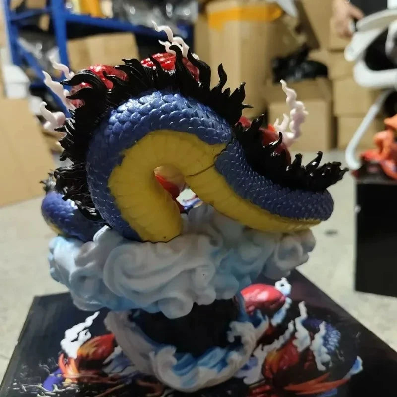 New Gk And The Kingdom Fight Four Levels Luffy Vs Kaido Action Figure Statue Scene Collection Model Toy Ornament  Model Toy