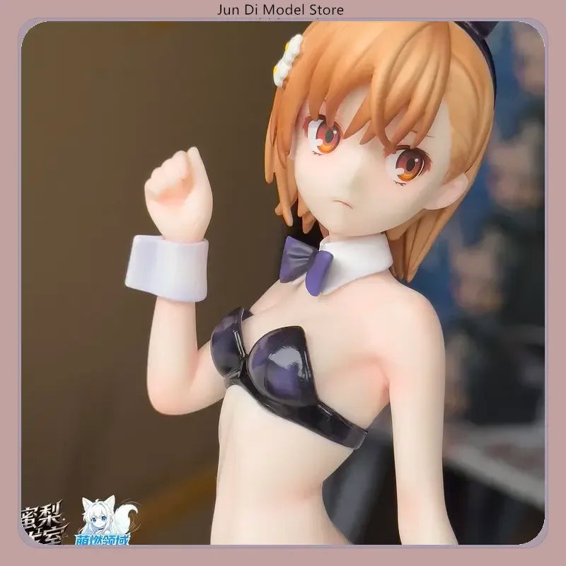 A Certain Scientific Railgun Anime Figure - Misaka Mikoto Bunny Girl Standing Pose Resin Statue For Desktop Decoration Gift