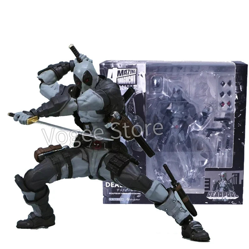 Revoltech Yamaguchi Deadpool Action Figure X-Men Mutants legends Joint Movable KAIYODO Movie Model Toys for Kids Gift
