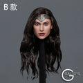 GACTOYS GC037 1/6 Wonder Girl Head Sculpt Gal Gadot Planted Hair Head Carving Fit 12'' Female Action Figure Body HobbyCollection