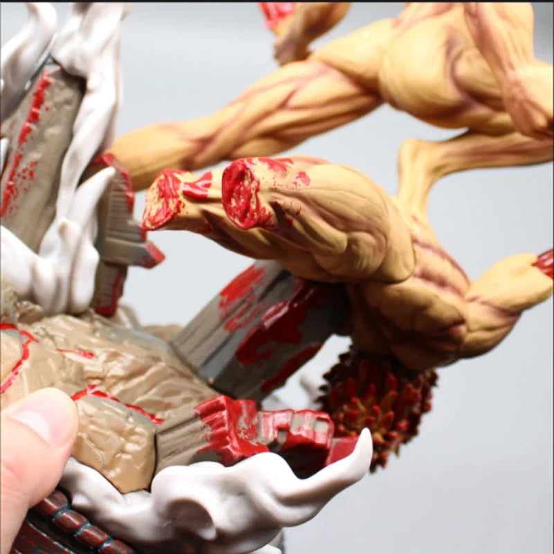 Attack On Titan The Armored Titan Eren Jager Anime ction Figure Model Pvc Statue Doll Ornament Toys Gift 29CM