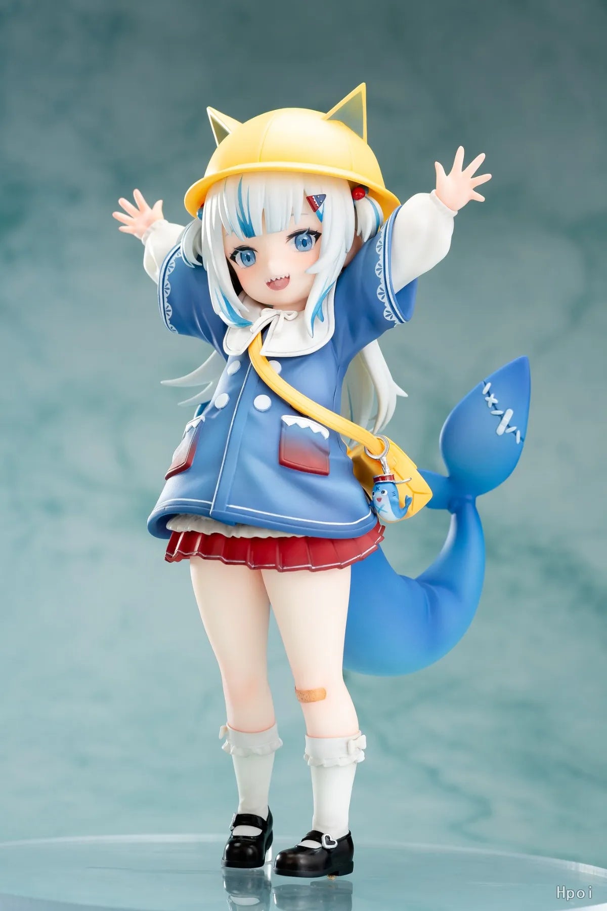17CM Anime Figure Hololive Gawr Gura Kindergarten Action Figure Blue Shark Costume Cosplay Kawayi Cute Model Doll Toys Gift