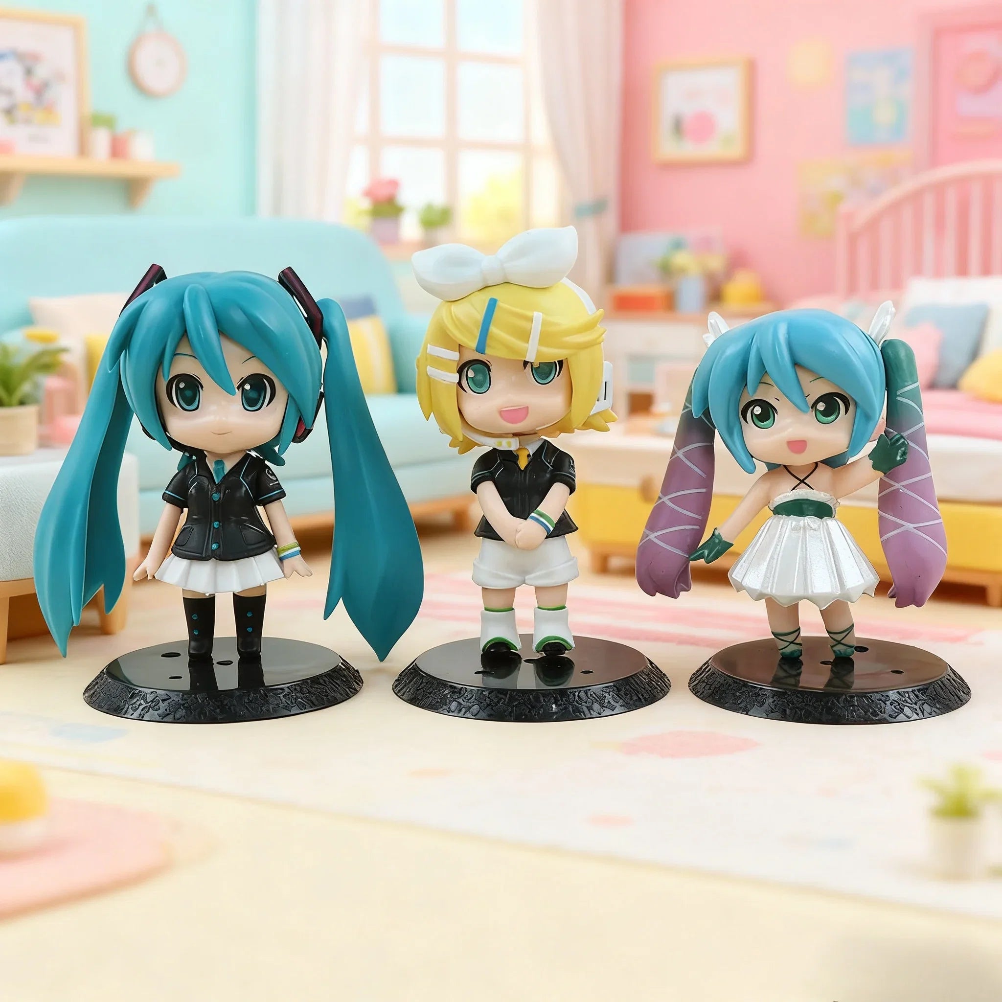 New six generation Chuyin beauty girl anime cute funny face Q version Chuyin doll machine egg twisting machine pendulum model