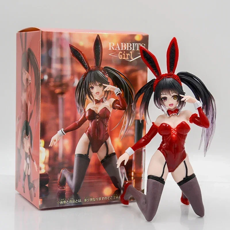 24cm KDcolle Date A Live Kurumi Tokisaki Anime Girl Figure Date A Bullet Yatogami Tohka Action Figure Adult Sexy Model Doll Toys