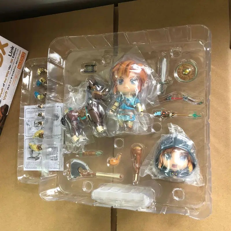 In Stock  The Legend of Zelda:Breath of The Wild Zelda Action Figure #733-DX Link Anime Figure PVC Collection Model Doll Toys