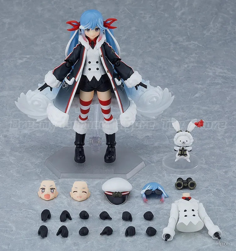 【In Stock】Original Max Factory GSC Figma EX-066 VOCALOID Hatsune Miku Snow 2022 Grand Voyage Ver Action Figure Toys Model