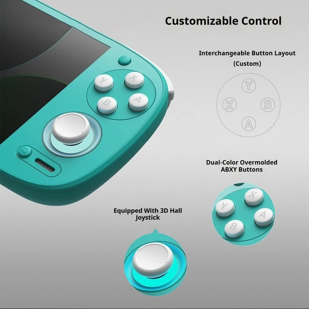 Retroid Pocket G2 Android Game Console 5.5 Inch 1080P AMOLED Screen 5000mAh Handheld Gaming Device with Hall-Effect Joystick