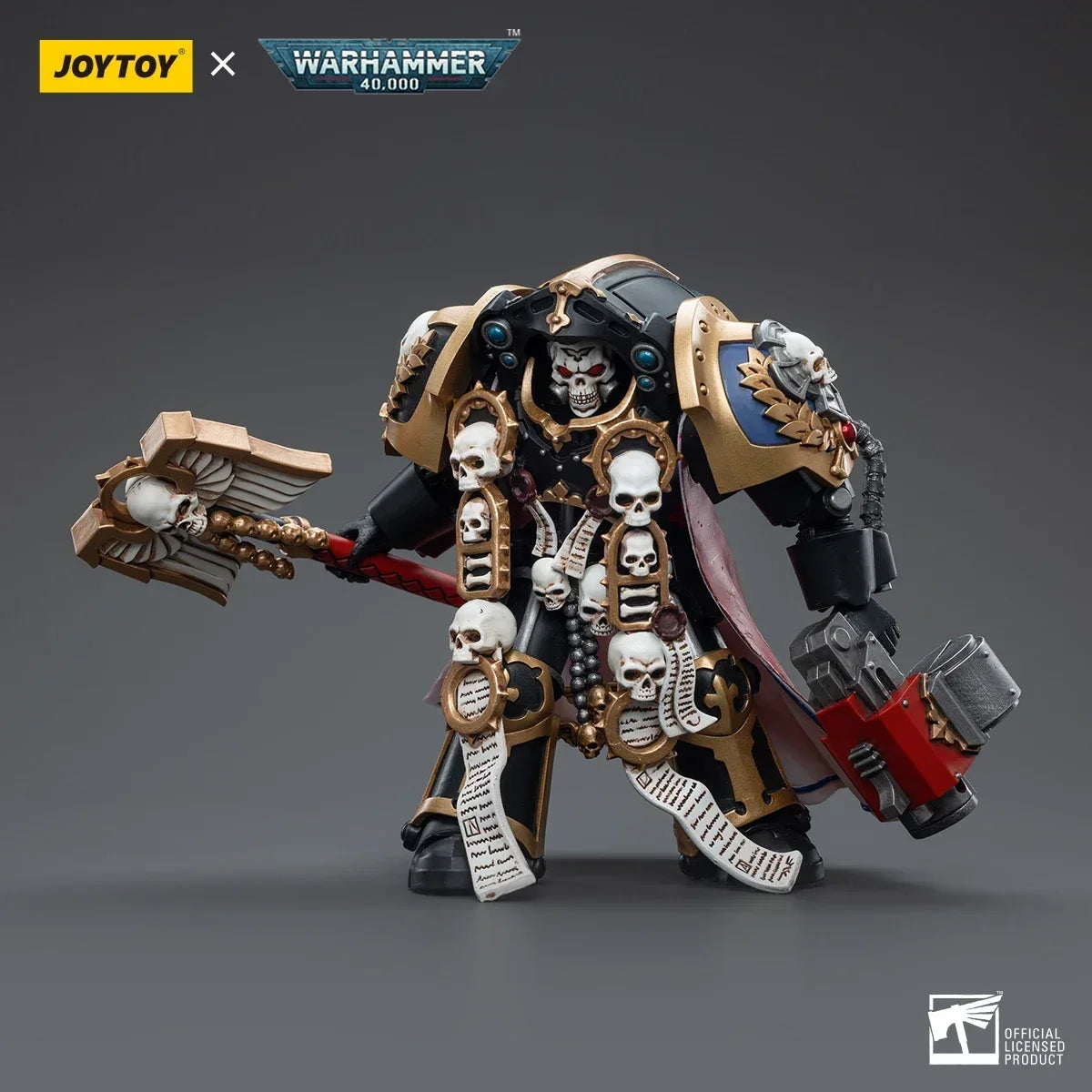 JOYTOY  40K Ultramarines Terminator Chaplain Brother Vaniu 1:18 Action Figure,Collection Model Toys Gift for Adults