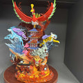 38cm/14.96in Anime Pokemon Figure Raikou/Suicune/Entei/Ho-Oh Figures Pvc Desktop Ornamen Figurine Collection Model Toys Gifts