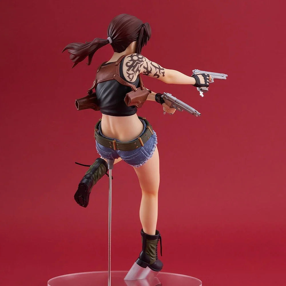 100% Original Good Smile Company Pop Up Parade Black Lagoon Revy Anime Figure Model Decoration Garage Kit Birthday Gift Kawaii
