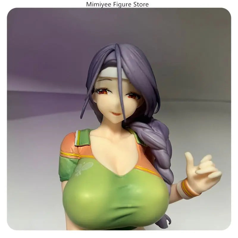 17cm Tennis Girl Kneeling Pose Anime Figure Model Statue Desktop Decoration Gift for Fans