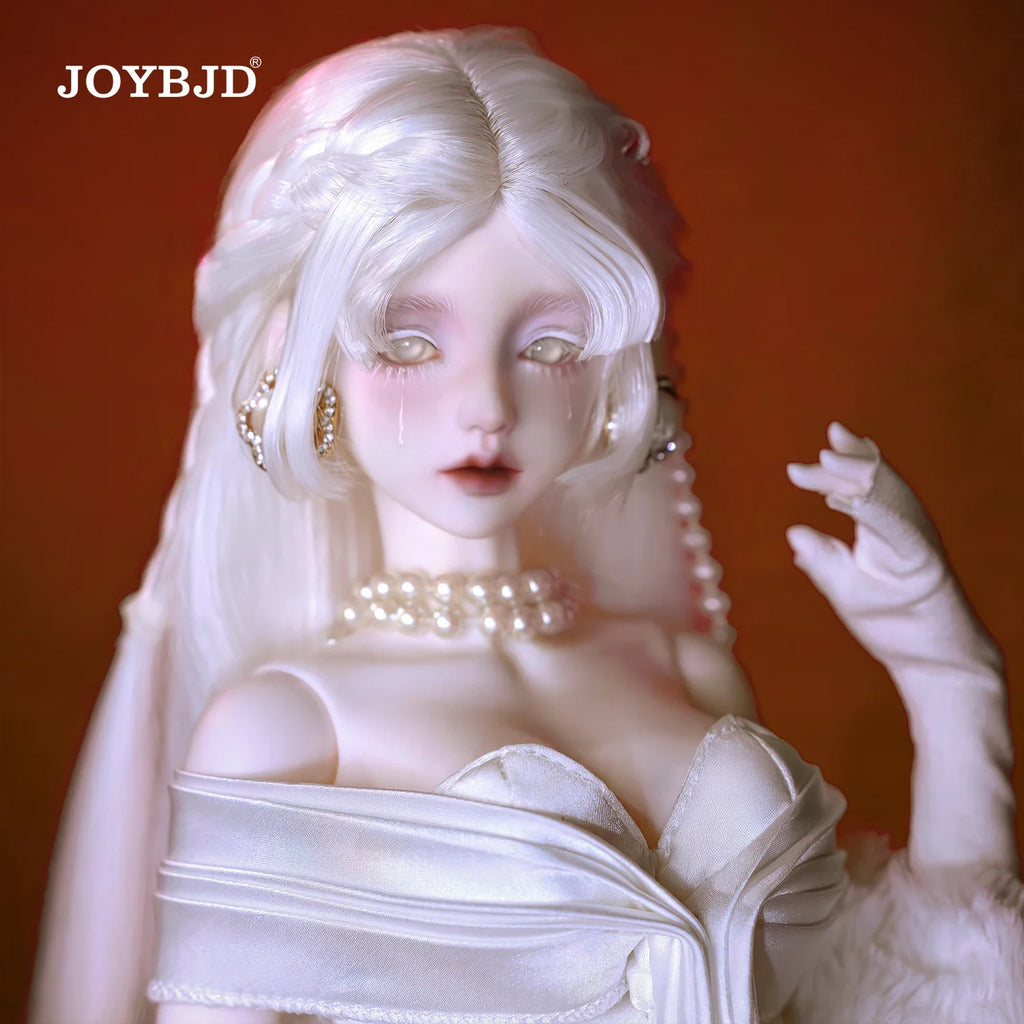 JOYBJD Lvy 1/4 Ball Jointed Doll Classic Elegant Style Noble Lady White Dress Full Set Gift Handmade Collectible BJD
